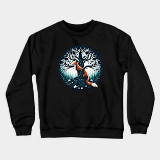 Tree Fox Crewneck Sweatshirt